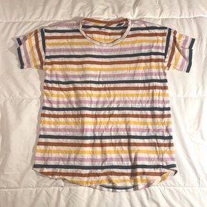 Madewell multi colored striped shirt